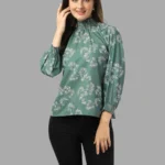 TOPS FOR WOMEN WESTERN WEAR GREEN